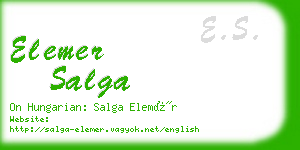 elemer salga business card